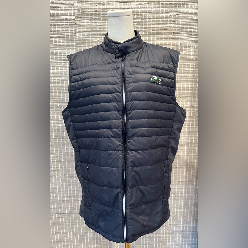 Lacoste Mens Presidents Cup Lightweight WaterResistant Quilted Vest
